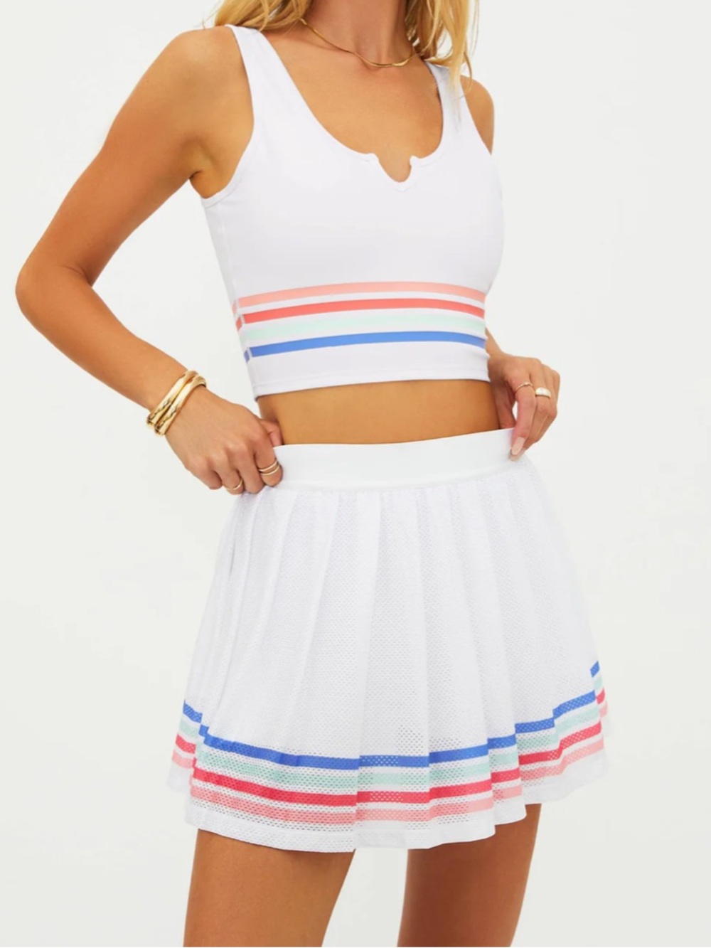 Beach Riot Irina Skirt Bright White Horizon XS NWT